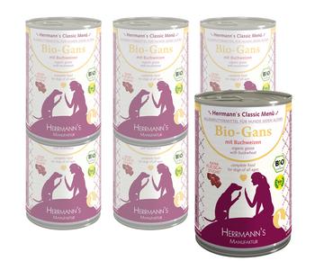 Herrmann's Nassfutter für Hunde Classic Menü Bio
