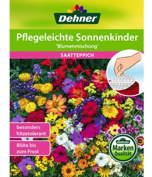 Dehner Saatteppich Pflegeleichte Sonnenkinder 'Blumenmischung', 15 x 150 cm