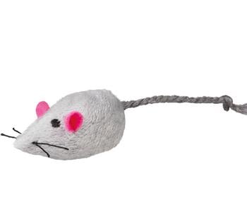 Trixie Mouse House, Set Plüschmäuse mit Katzenminze, 24-teilig