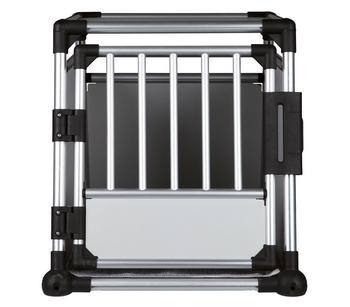 Trixie Hundetransportbox Aluminium, hellgrau/silber, Hellgrau / Silber - Aluminium