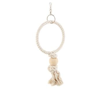 Trixie kleiner Tauring für Vögel, 19 cm - Baumwolle