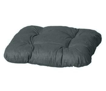 4 x Dehner Susakissen Veneto, ca. B38/H8/T38 cm, Dunkelgrau - Baumwolle, Polyester, Viskose - Mindestbestellmenge: 4 Stk.
