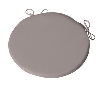 4 x Dehner Sitzkissen Veneto, Ø40/H4 cm, Taupe - Baumwolle, Polyester, Viskose - Mindestbestellmenge: 4 Stk.