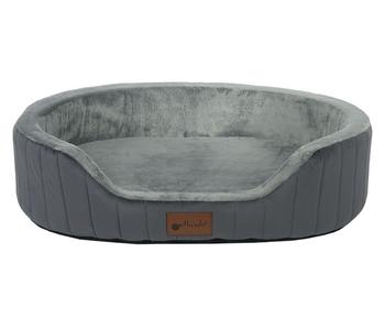 petlando Orthopädisches Hundebett Genua Ortho, oval, Anthrazit - Polyester