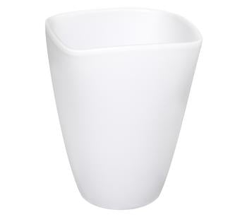 2 x Dehner Keramik-Übertopf Blumentopf Quadro, konisch, weiß, ca. Ø20 cm - Keramik - Mindestbestellmenge: 2 Stk.