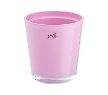 Dehner Glas-Übertopf, konisch, ca. Ø12 cm