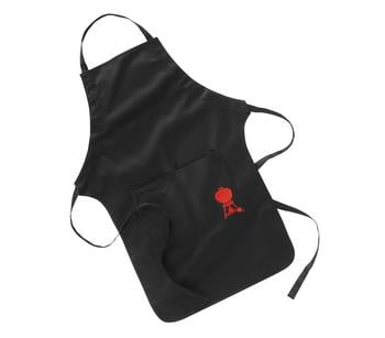 Weber Grillschürze, schwarz, Rot / Schwarz