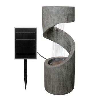 Dehner Polyresin-Solarbrunnen Ronda, ca. H79,5 cm, Grau - Polyresin