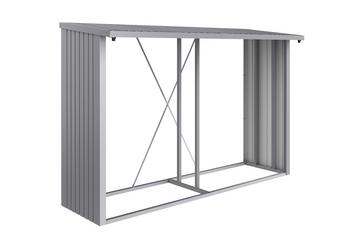 Biohort Kaminholzlager Woodstock 300, ca. B300,7/H199/T102 cm, Silber - Stahl