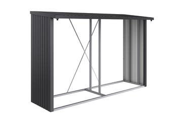 Biohort Kaminholzlager Woodstock 300, ca. B300,7/H199/T102 cm, Dunkelgrau - Stahl