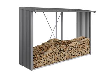 Biohort Kaminholzlager Woodstock 300, ca. B300,7/H199/T102 cm, Quarzgrau - Stahl