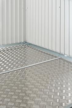 Biohort Alu-Bodenplatte AvantGarde , HighLine und Panorama , Silber - Aluminium