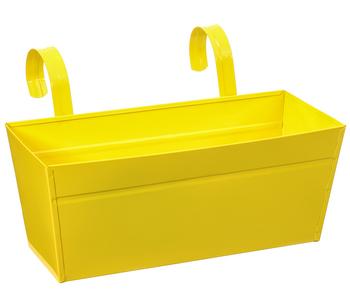 Dehner Zink-Blumenkasten, ca. B40/H16/T17 cm, Gelb - Stahl