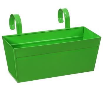 Dehner Zink-Blumenkasten, ca. B40/H16/T17 cm, Grün - Stahl