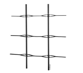 LECHUZA® Trio Cottage Rankgitter, schwarz, ca. B113/H170 cm