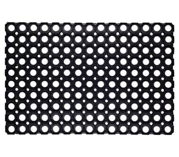 Hamat Fußmatte Domino, ca. B60/T40 cm, Schwarz - Gummi