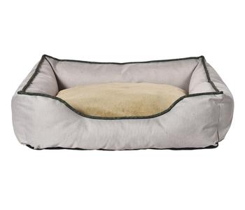Dehner Lieblinge Kuschelbett Beanie, rechteckig, beige - Polyester / Polypropylen