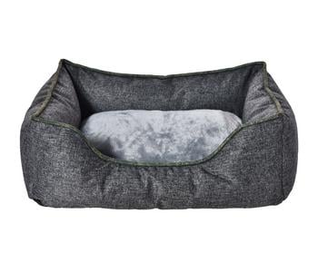 Dehner Lieblinge Kuschelbett Cleo, rechteckig, grau - Polyester / Polypropylen