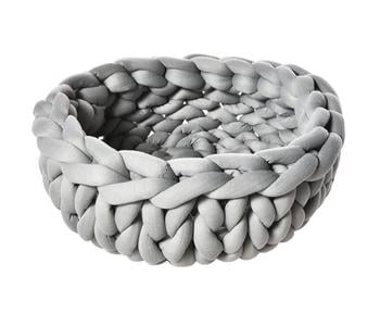 Dehner Lieblinge Kuschelbett Chiara, rund, grau