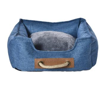 Dehner Lieblinge Kuschelbett Cyrus, rechteckig, blau