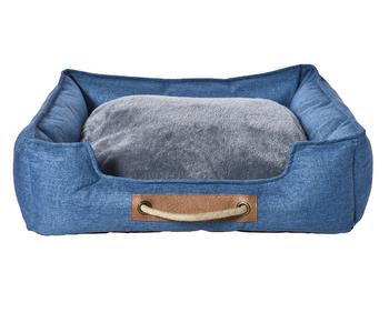 Dehner Lieblinge Kuschelbett Cyrus, rechteckig, blau