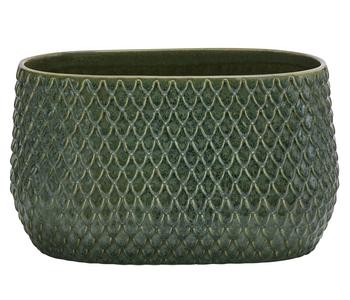 Dehner Keramik-Jardiniere Tamir, bauchig, ca. B28/H16/T16 cm