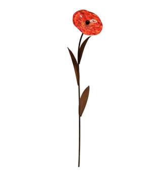 Ferrum Metall/Glas-Mohnblume, ca. H102 cm