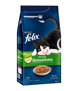 PURINA felix® Trockenfutter für Katzen Inhome Sensations, 2 kg