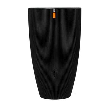 Capi Regentonne Groove, Schwarz - Kunststoff