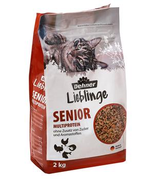 Dehner Lieblinge Trockenfutter für Katzen Multiprotein Senior, 2 kg