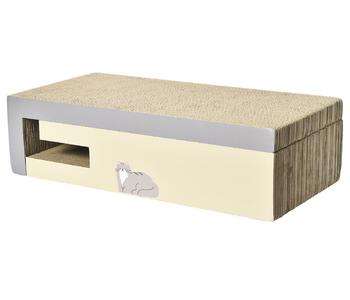 Dehner Lieblinge Kratzpappe DIY Josy, ca. B58/H16/T28 cm, Hellgrau / Hellbraun - Papier