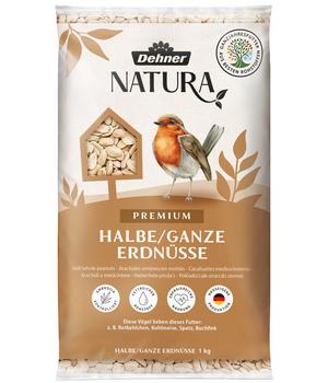 Dehner Natura Premium Wildvogelfutter Halbe/Ganze Erdnüsse