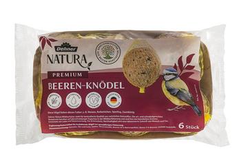 Dehner Natura Premium Wildvogelfutter Beeren-Meisenknödel, mit Netz, 6 Stk.