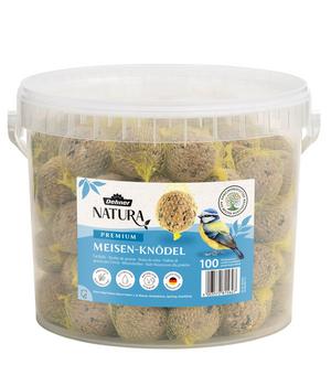 Dehner Natura Premium Wildvogelfutter Meisenknödel im Eimer, mit Netz