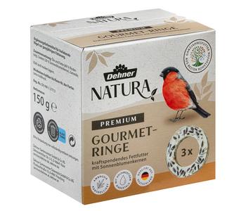 Dehner Natura Premium Wildvogel Gourmet-Ringe, 3 Stk.