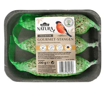 Dehner Natura Premium Wildvogelfutter Gourmet-Stangen mit Sonnenblumenkernen, 200 g