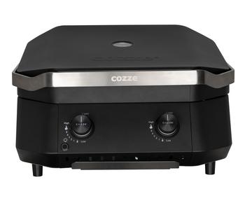 Cozze Gasgrill G-500 mit 2 Brennern, ca. B59,7/H37,8/T58,9 cm, Schwarz - Stahl / Gusseisen