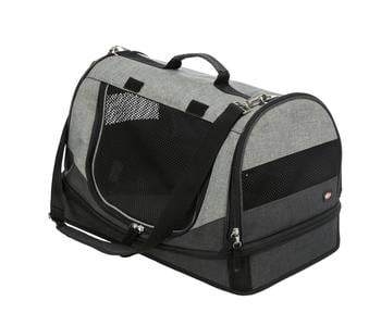 Trixie Transporttasche Holly, schwarz/grau, ca. B50/H30/T30 cm