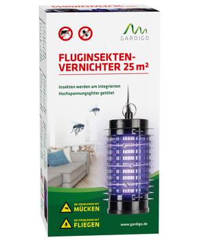 Gardigo UV-LED Indoor Fluginsektenvernichter, ca. B11/H20/T10 cm, Schwarz - Polyethylen / Stahl