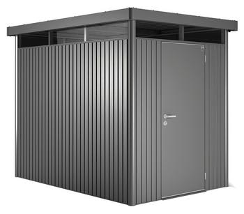 Biohort Gerätehaus HighLine H2, ca. B275/H222/T195 cm, Dunkelgrau - Metall