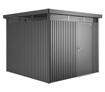 Biohort Gerätehaus HighLine H4, ca. B275/H222/T275 cm, Dunkelgrau - Metall