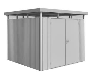 Biohort Gerätehaus HighLine H4, ca. B275/H222/T275 cm, Silber - Metall