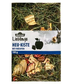 Dehner Lieblinge Heu-Kiste mit Früchten, 100 g