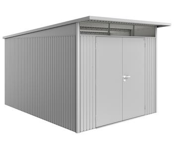 Biohort Gerätehaus AvantGarde A8, ca. B260/H222/T380 cm, Silber - Stahl