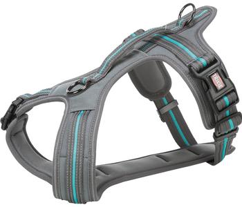 Trixie Hundegeschirr Fusion, grafit/ozean, Grau - Polyester / Neopren Polypropylen