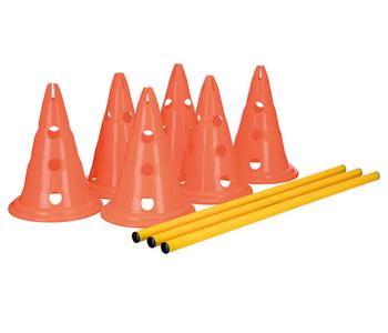 Trixie Pylonen-Hindernis-Set, 9-teilig - Kunststoff