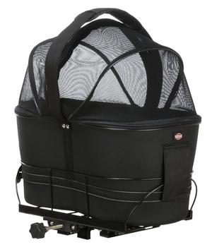 Trixie Fahrradkorb für Gepäckträger, ca. B29/H42/T48 cm, Schwarz - Textilien