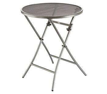MWH Klapptisch Cafe Latte, ca. Ø60/H72 cm, Grau - Metall