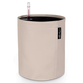 LECHUZA TRENDCOVER Lederoptik, All-in-One Set, Creme - Kunststoff