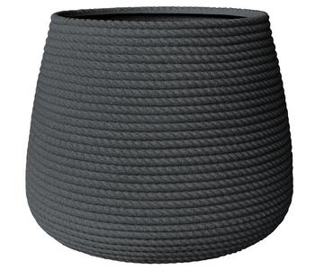 Vasar Kunststoff-Topf Campana Bali, bauchig, anthrazit